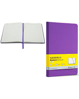 Ежедневник 122 листа 206*138 мм., фиолетовый на резинке, арт.С5902, Китай Цена с НДС