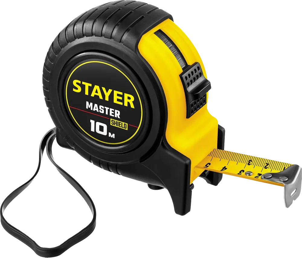 Рулетка 10м/25мм ударостойкий обрез. корп. "TopTape" STAYER Цена с НДС