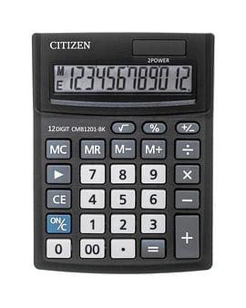 Калькулятор 12-разрядн. CITIZEN CMB1201-BK BusinessLine 137*102*31, Китай Цена с НДС