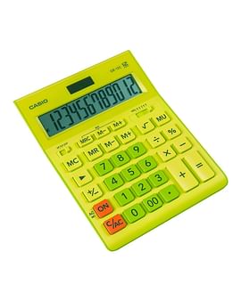Калькулятор 12-разрядн. CASIO GR-12C-RG-W-EP, салатовый Цена с НДС