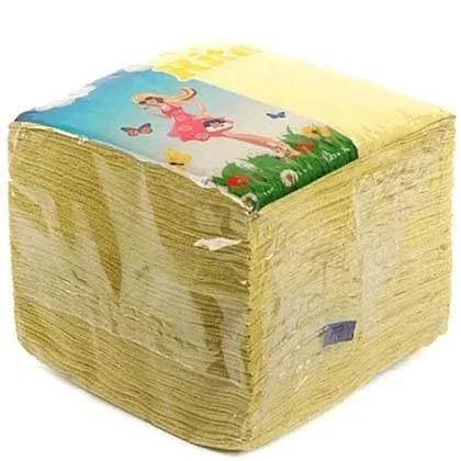 Салфетки бумажные ОКРАШЕННЫЕ (100шт), ЖЕЛТЫЕ "Альбертин" РБ Альбертин Цена с НДС