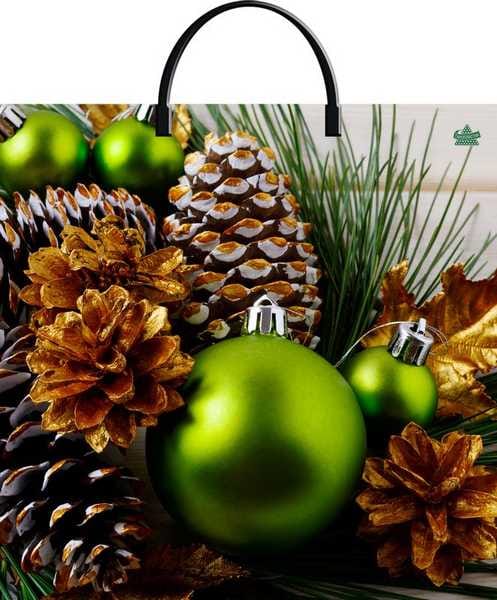 Пакет с пластмассов ручками 36х37 НОВОГОДНИЙ ассорти Цена с НДС