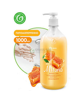 Крем-мыло жидкое увлажняющее "Milana молоко и мед" 1000мл GRASS Цена с НДС