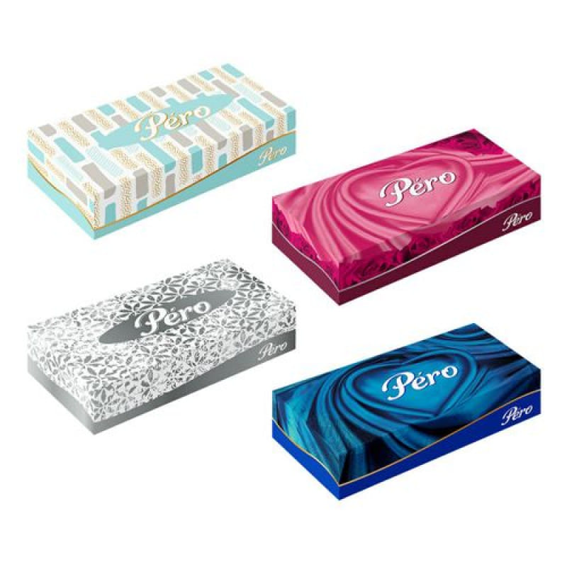 Салфетки бумажные ДВУХСЛОЙНЫЕ (100шт) PERO, РФ Цена с НДС