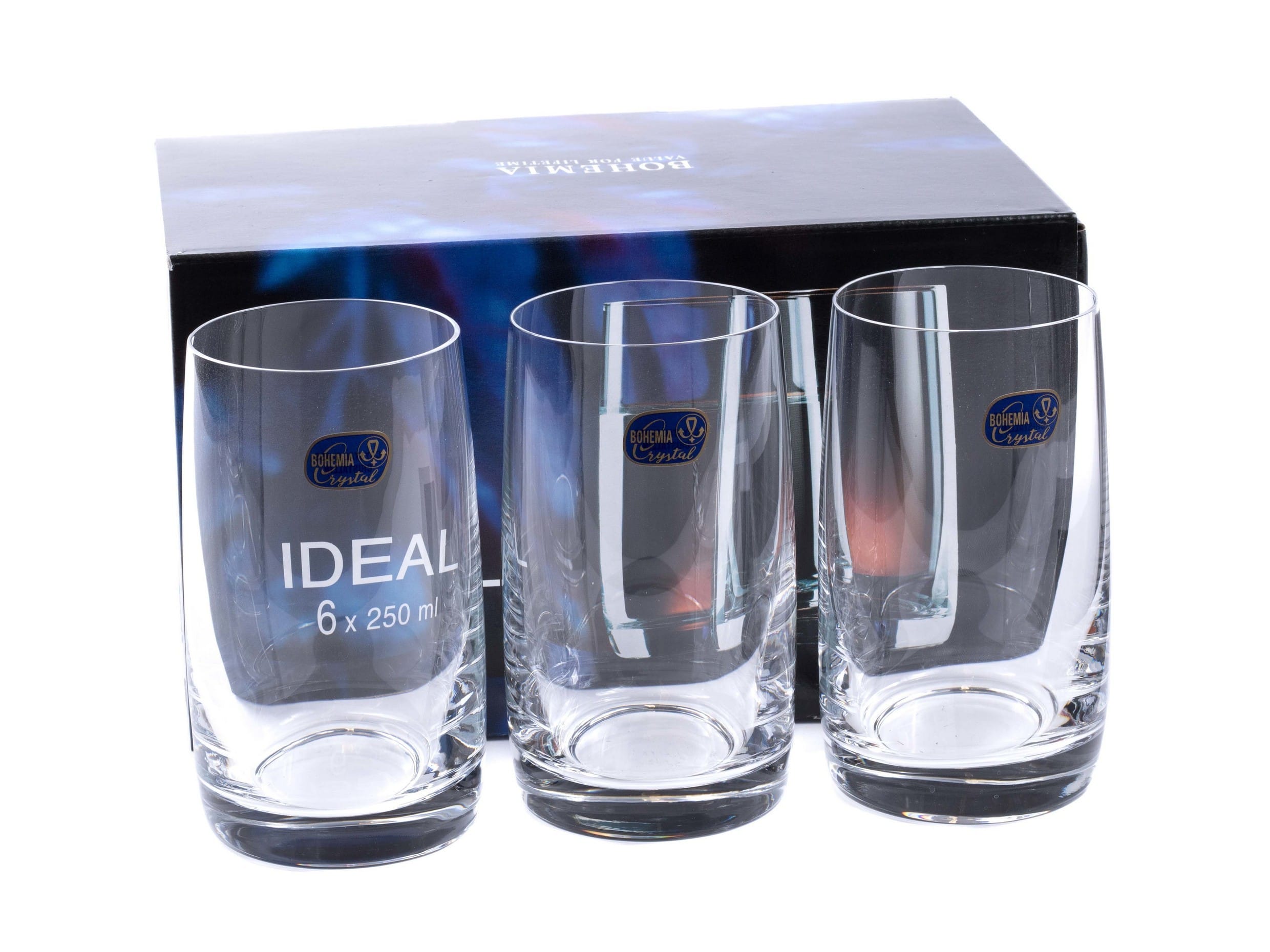 Набор СТАКАНОВ 6шт.250мл "IDEAL" (арт.25015/250), Чехия Цена с НДС