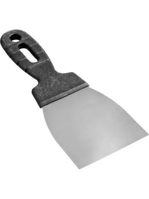 Шпатель фасадный нерж. 100 мм, пласт. ручка рошма Цена с НДС за 1 штуку, код товара 15279