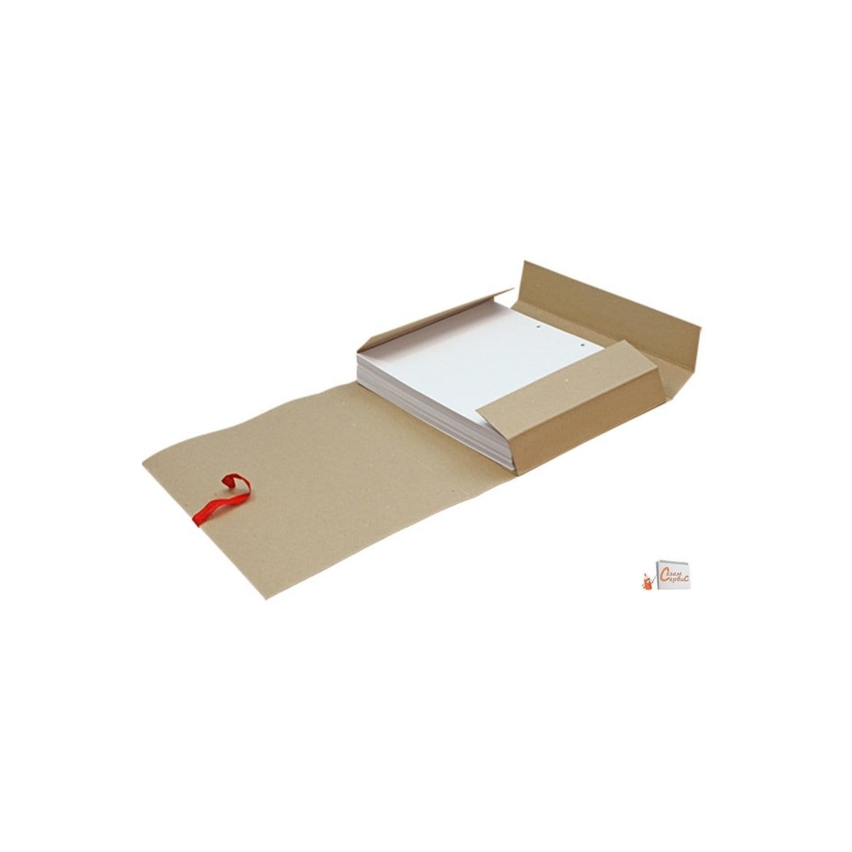 ДЕЛО папка с 2-мя завязками архивная 0,7, 9 см, РБ Цена с НДС