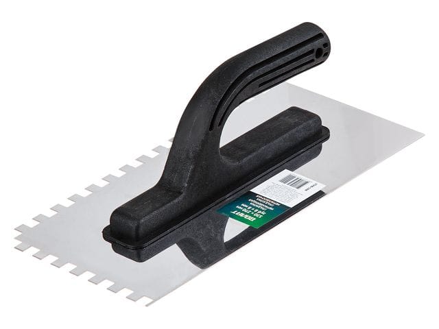 Гладилка нерж. 130х270мм зуб 10х10мм ВОЛАТ (для нанесения клея плиточного, клея для блоков) ВОЛАТ Цена с НДС за 1 штуку