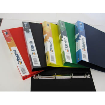 Папка на 4 кольца, 35мм, ПЛОТНАЯ, арт.10Q-4K Канцфайл Цена с НДС