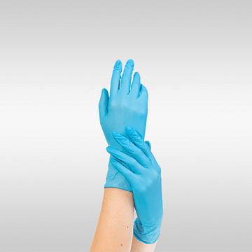 Нитриловые сверхэластичные перчатки NitriMAX Цена с НДС за упаковку - 100 штук, код товара 14207