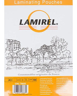 Пленка для ламинирования LAMIREL А3 75 микр. 100шт./уп. Цена с НДС