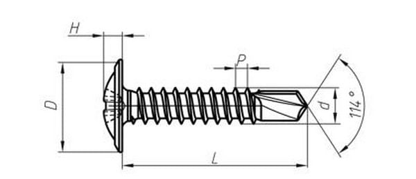 Саморез 4.2х16 мм с прессшайбой, цинк, со сверлом (200 шт.) STARFIX Цена с НДС за упаковку