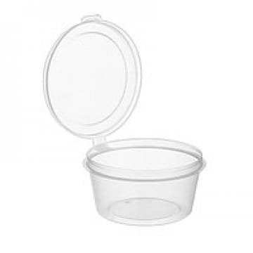 Контейнер для соусов 30мл с крышкой прозрачный (80шт./уп), РФ Цена с НДС