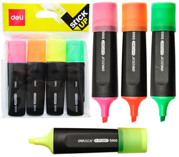 Набор текстмаркеров 4 цв. DELI. Китай DELI Цена с НДС