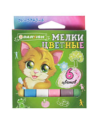 Мелки цветные набор 6 шт/уп. Darvish Цена с НДС за 1 набор Мелки цветные набор 6 шт/уп. Darvish Цена с НДС за 1 набор