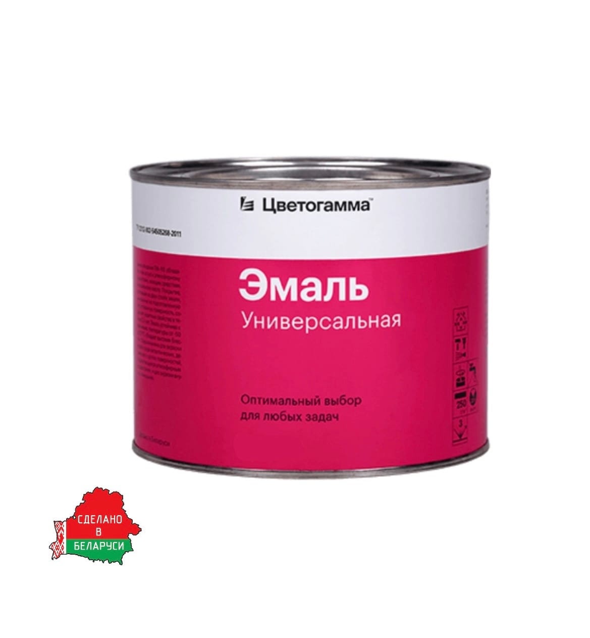 Эмаль ПФ-115 Вишневая 1,8 кг Цветогамма Цена с НДС