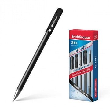 Ручка гелевая черная ЕrichКrause G-Soft игольчат. наконечн., Германия ERICH KRAUSE Цена с НДС
