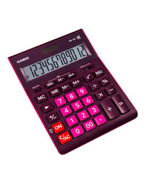 Калькулятор 12-разрядн. CASIO GR-12C-RG-W-EP, бордовый Цена с НДС за 1 штуку