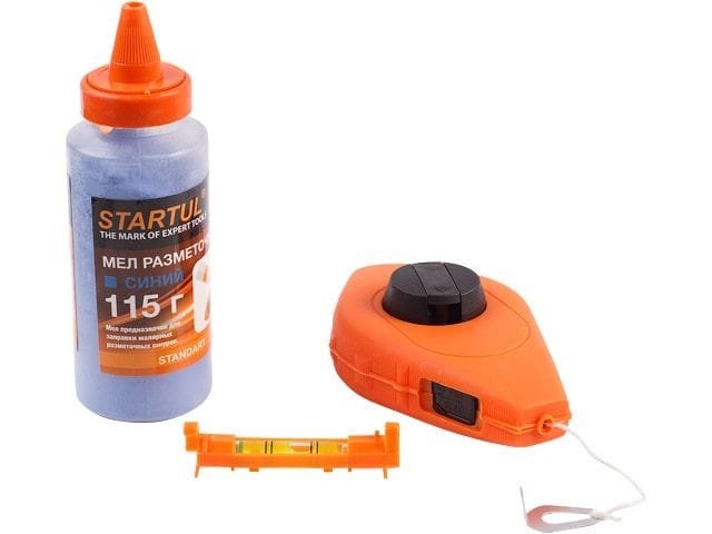 Шнур разметочный 30м с мелом и уровнем STARTUL STANDART STARTUL Цена с НДС за 1 штуку
