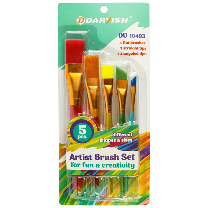 Набор кистей 5 шт СИНТЕТИКА, DV-10493 Darvish Цена с НДС за 1 набор