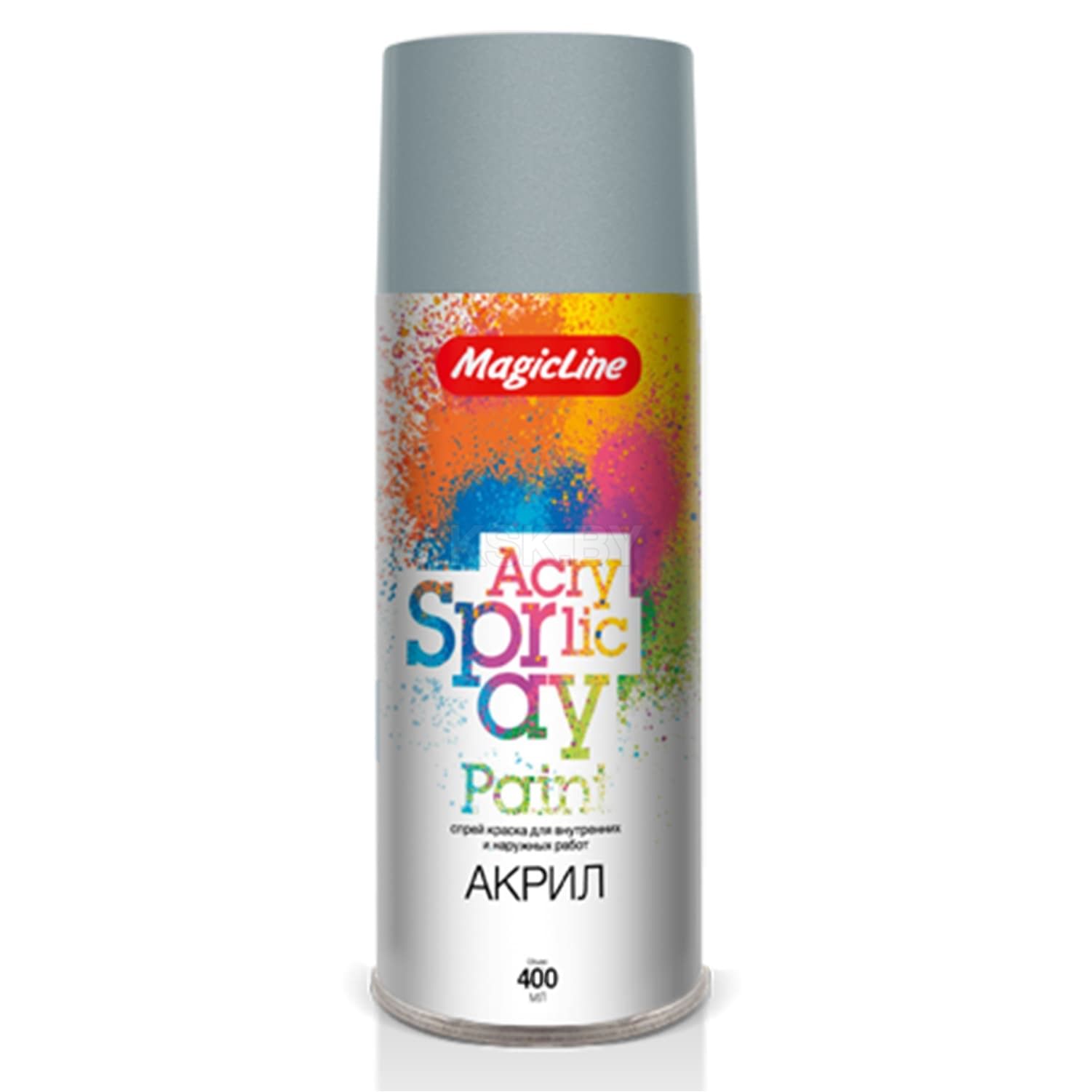 Краска АЭРОЗОЛЬНАЯ СЕРЕБРЯНО-СЕРАЯ MagicLine 265 гр, RAL7031 арт.080 Цена с НДС