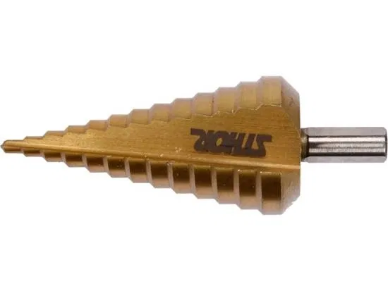 Сверло ступенчатое 4-39мм HSS, 13 ступеней STHOR SHTOR Цена с НДС