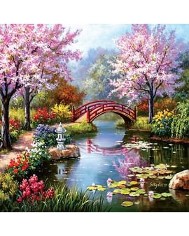 АЛМАЗНАЯ МОЗАИКА 30*30 "Цветение сакуры у пруда" арт.VD13760-9, Китай Darvish Цена с НДС АЛМАЗНАЯ МОЗАИКА 30*30 "Цветение сакуры у пруда" арт.VD13760-9, Китай Darvish Цена с НДС