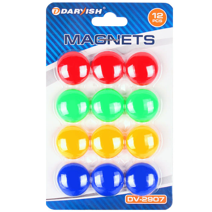 Магниты для доски (12шт), 2 см, ассорти DV-2907 Darvish Цена с НДС