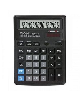 Калькулятор 16-разрядн. BDC616 BX REBEL REBEL Цена с НДС за 1 штуку