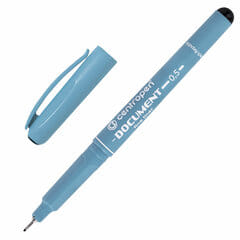 Ручка-ЛИНЕР 0,1мм, DOCUMENT черная, Чехия Centropen Цена с НДС