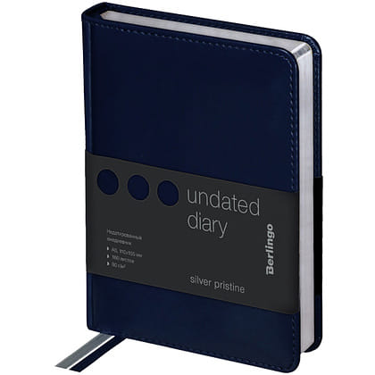 Ежедневник недатированный "Silver Pristine" А6 Цена с НДС