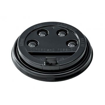 Крышка К-80 К с питейником Кнопки черный, (100шт/упак) РФ Цена с НДС