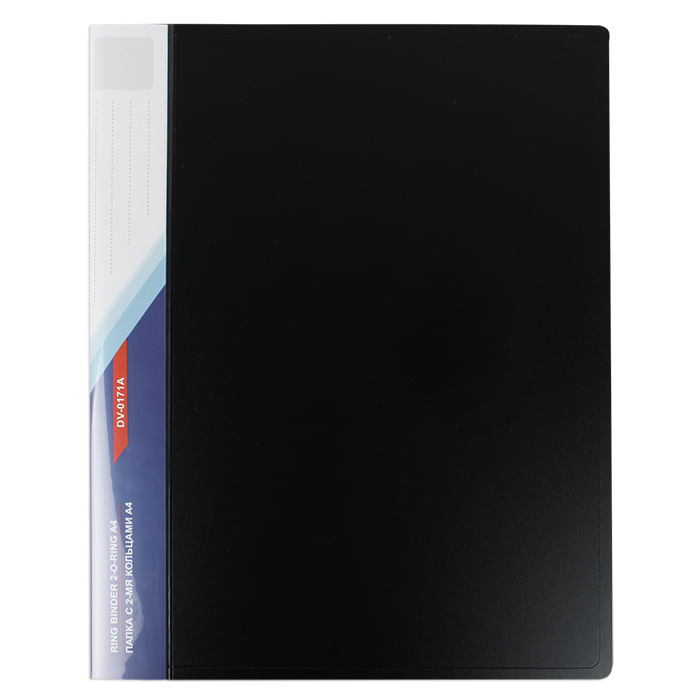 Папка на 2 кольца, 35 мм, толщина 800мкм, DV-0171А-BK, Иран Цена с НДС