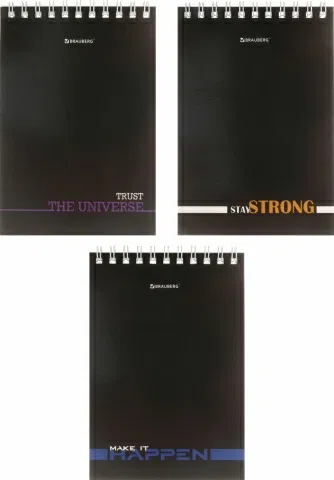 БЛОКНОТ 40 л А5 на гребне Black&Notes, ассорт 114389, РФ Цена с НДС