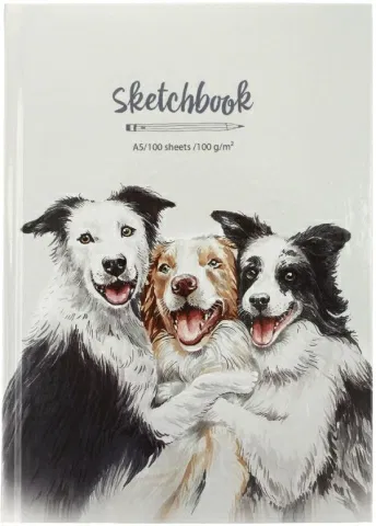 СКЕТЧБУК А5 100л. склейка, ТРИ ДРУГА С5т100_лг 11285, РФ Цена с НДС