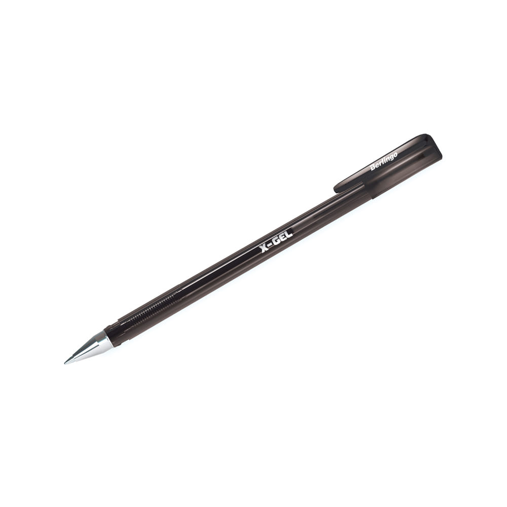 Ручка гелевая черная BERLINGO X-Gel, игольчатый стержень, 0,5 мм, арт.CG_50120 Цена с НДС