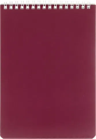 БЛОКНОТ 60 л А5 на гребне Brauberg бордовый, серебро арт.111271/111273, РФ BRAUBERG Цена с НДС