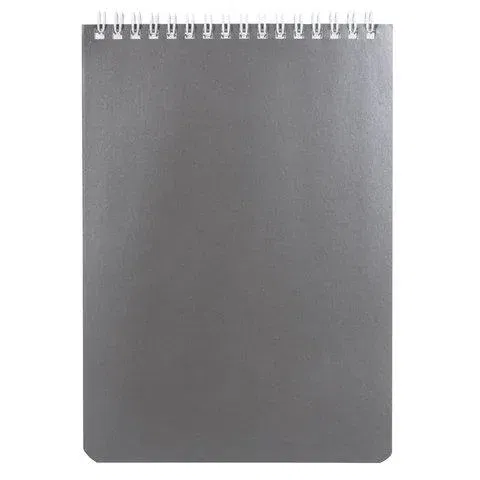 БЛОКНОТ 60 л А5 на гребне Brauberg бордовый, серебро арт.111271/111273, РФ BRAUBERG Цена с НДС