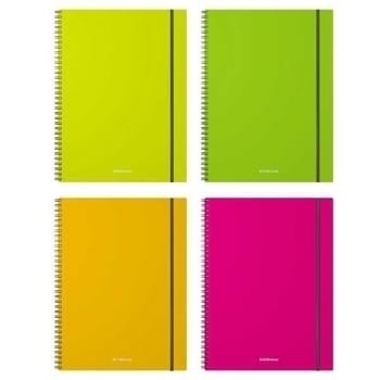Тетрадь А4 80л на спирали, на резинке ERICH KRAUSE NEON, пластиковая обложка, арт.50652, РФ ErickKrause Цена с НДС