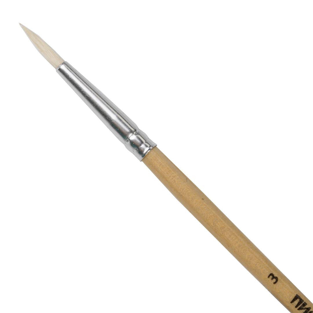 Кисть № 3 (коза) круглая ПИФАГОР, арт.200826 Цена с НДС