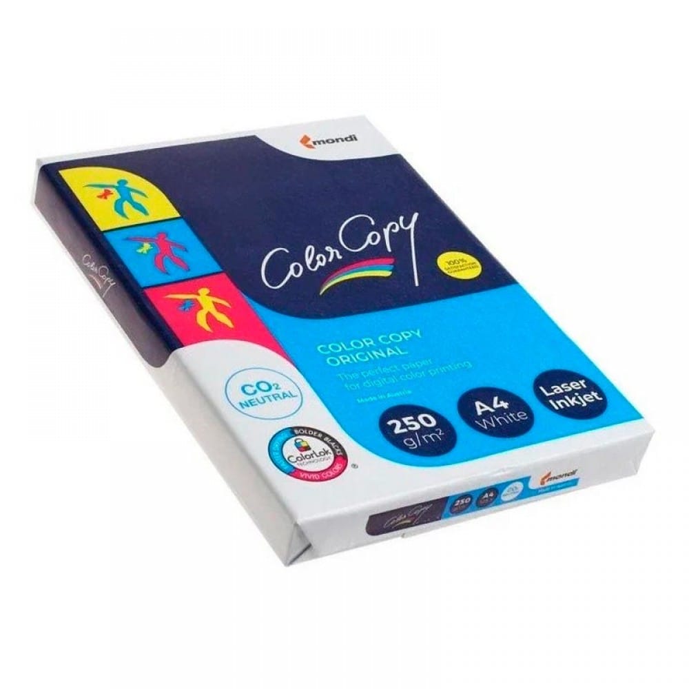Бумага Color Copy, А4, 250г/м2, 125л Color Copy Цена с НДС за 1 штуку