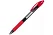 Ручка шариковая автоматическая с грипом BRAUBERG OFFICE STYLE, КРАСНАЯ, узел 0,7 мм, линия 0,35 мм, тонированный корпус, 144211 BRAUBERG Цена с НДС за 1 штуку