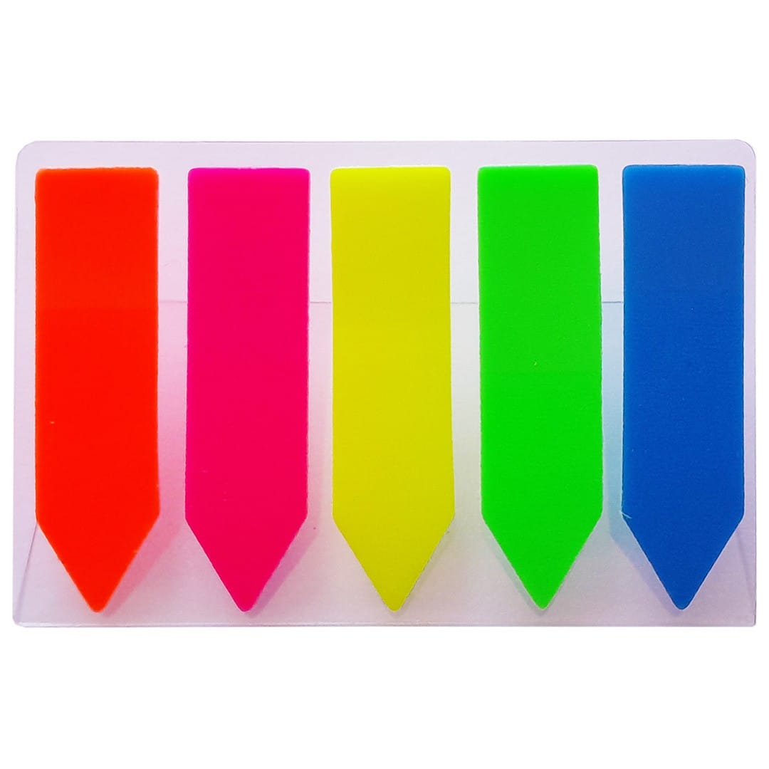 Закладки пластиковые 45х12, 20 л., 5 цветов (Стрелки), GROSS Цена с НДС за 1 упаковку