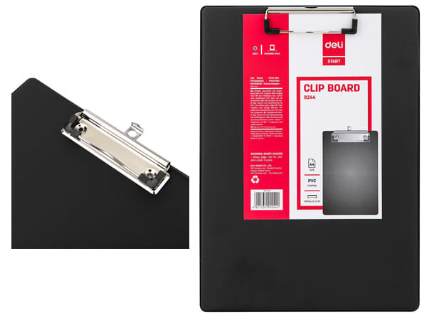 Планшет с прижимом А4, Deli, АРТ 9244 DELI Цена с НДС за 1 штуку