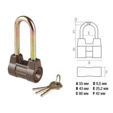 Замок НАВЕСНОЙ, 55 мм STARTUL MASTER, арт. ST9092-55, Китай Цена с НДС