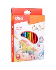 Фломастеры Deli "Color Run", смываемые, 12цв DELI Цена с НДС за 1 упаковку Фломастеры Deli "Color Run", смываемые, 12цв DELI Цена с НДС за 1 упаковку