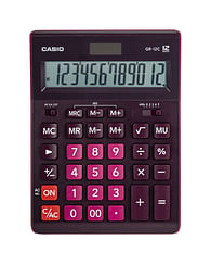 Калькулятор настольный CASIO GR-12С-WR (210х155 мм), 12 разрядов, двойное питание, БОРДОВЫЙ, GR-12C-WR-W-EP CASIO Цена с НДС за 1 штуку Калькулятор настольный CASIO GR-12С-WR (210х155 мм), 12 разрядов, двойное питание, БОРДОВЫЙ, GR-12C-WR-W-EP CASIO Цена с НДС за 1 штуку