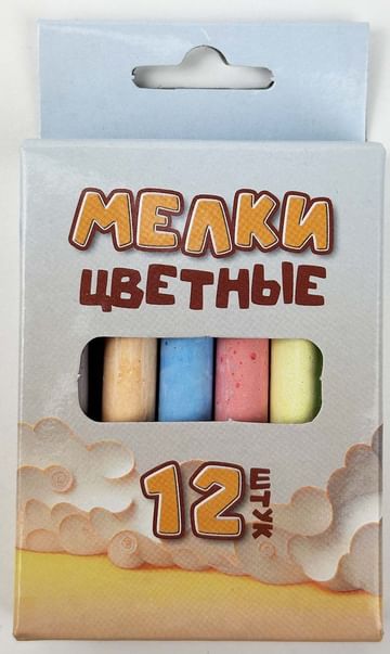 Мелки цветные 12штук Цена с НДС за 1 упаковку