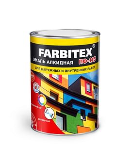Эмаль алкидная ПФ-115 белый (1.8 кг) FARBITEX Цена с НДС
