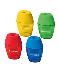 Точилка BRAUBERG "Diamond", с контейнером, овальная, в дисплее, ассорти, 222491 BRAUBERG Цена с НДС за 1 штуку Точилка BRAUBERG "Diamond", с контейнером, овальная, в дисплее, ассорти, 222491 BRAUBERG Цена с НДС за 1 штуку